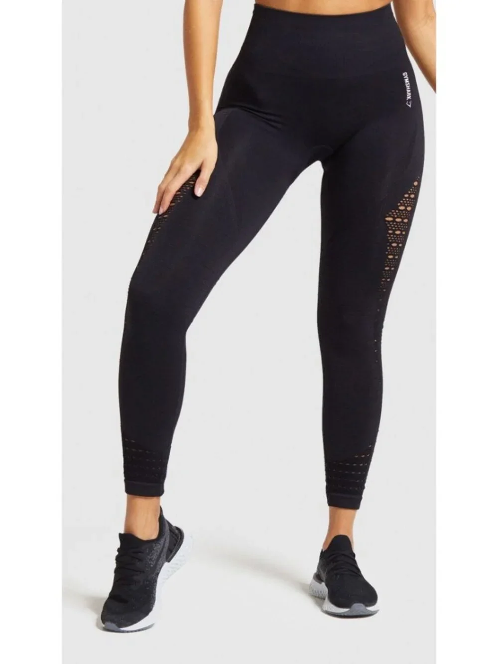Gymshark Energy Seamless Leggings Black Yoga Sports Athleisure Workout Size S